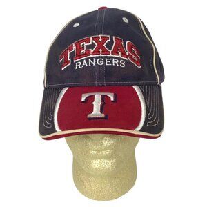 Texas Rangers MLB Embroidered Strapback Cap Navy & Red Drew Pearson Designs